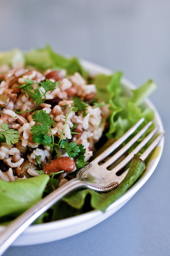 Rice and bean salad