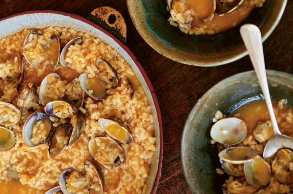 Rice and clams
