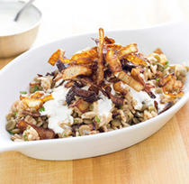 Rice and lentils with crispy onions (Mujadarra)