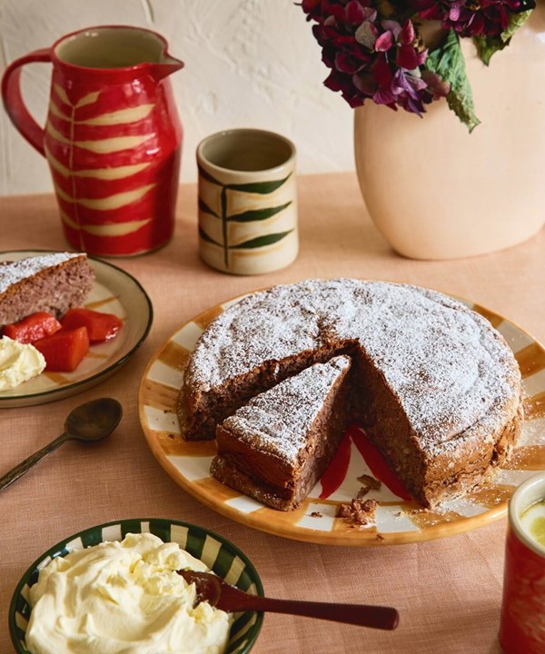 Rice, cocoa & hazelnut cake (Torta di riso, cacao e nocciole)