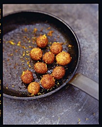 Rice croquettes with orange honey