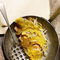 Rice-flour crepes (Banh xeo)