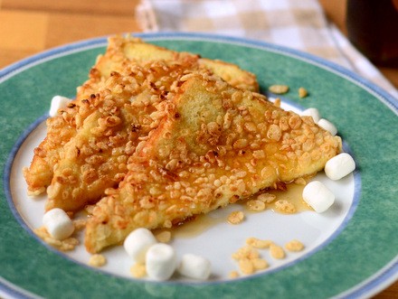 Rice Krispy treat French toast
