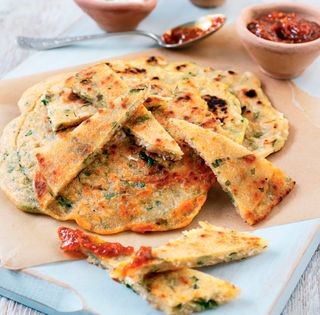 Rice pancakes with coconut