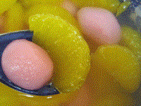 Rice pearl and tangerine petal soup (Júgēng tāngyuán / 橘羹湯圓)