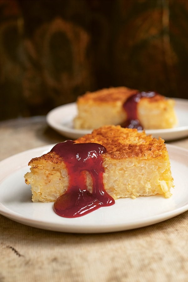 Rice pudding cake