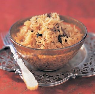 Rice with caramelized sugar