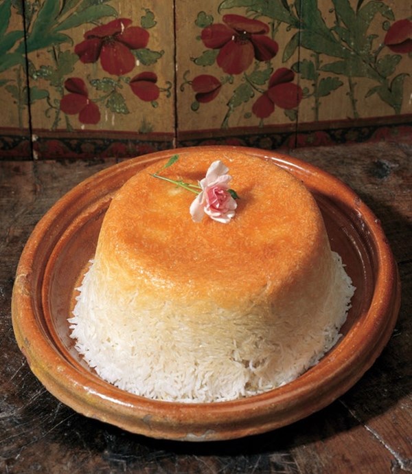 Rice with cilantro (Dami-e gishniz)