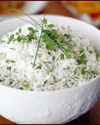 Rice with fresh herbs