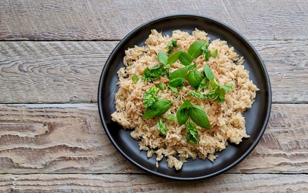 Rice with fried garlic & shallot 