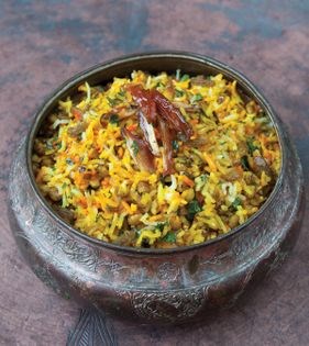 Rice with mung beans (Dami-e mash-e Araki)