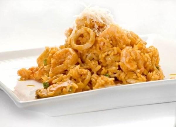 Rice with seafood