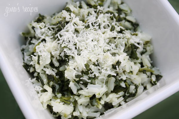 Rice with spinach