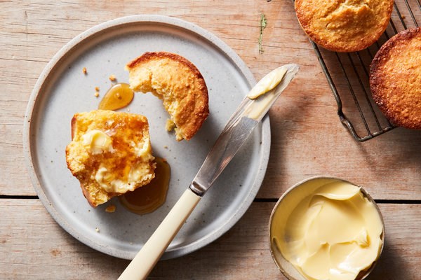 Rich and buttery corn muffins
