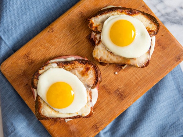 Rich and creamy croques madames