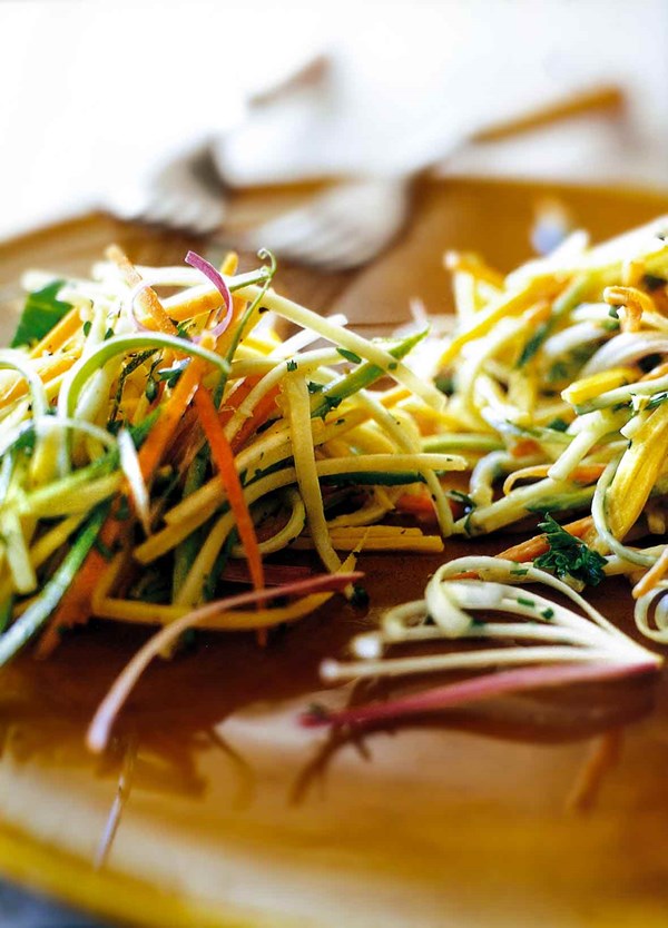 Rich and creamy zucchini slaw