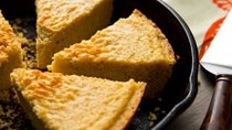 Rich and nutty brown butter corn bread with fresh corn