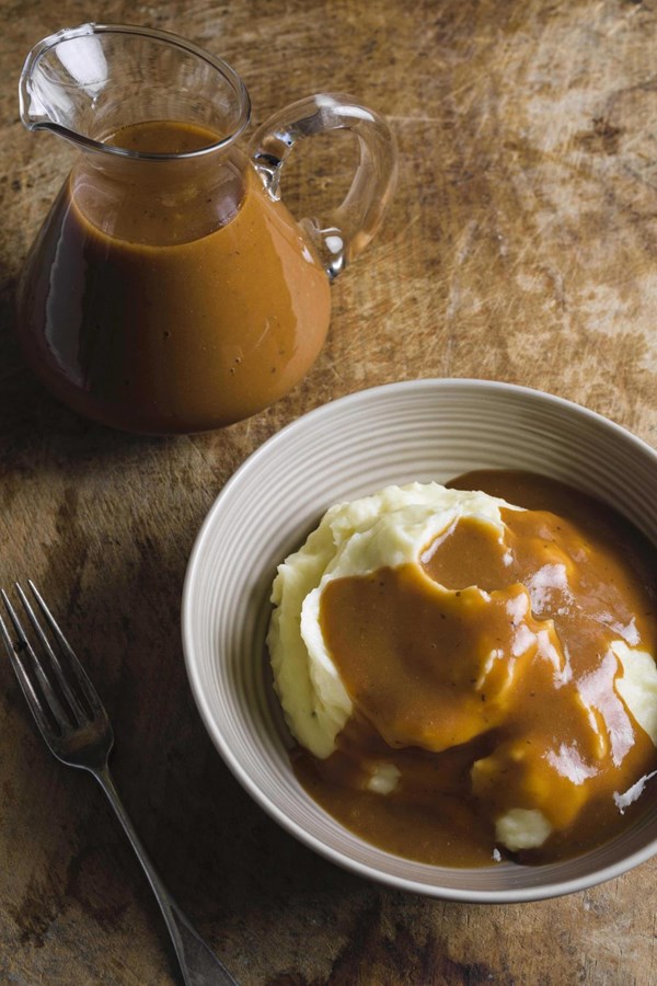 Rich and savory meat-free gravy