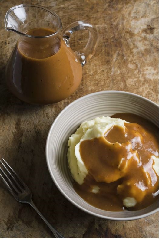 Rich and savory meat-free gravy