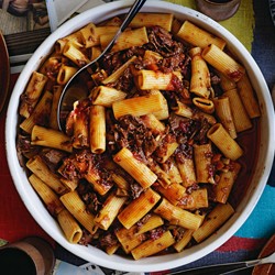 Rich beef ragu and pasta