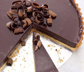 Rich chocolate tart