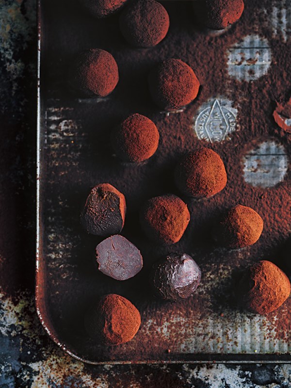 Rich chocolate truffles