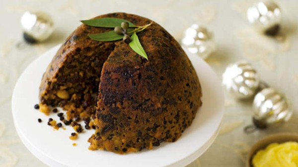 Rich Christmas pudding