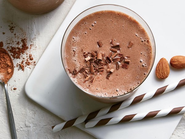 Rich dark chocolate smoothie