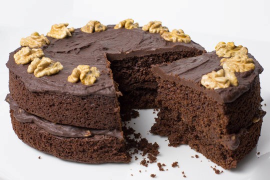 Rich, decadent chocolate cake made with craft beer