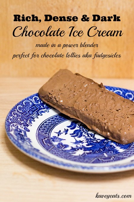 Rich, dense & dark chocolate ice cream