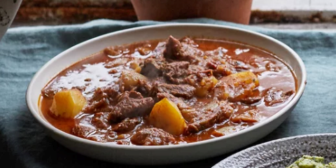 Rich goat curry