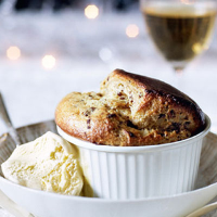 Richard Corrigan's Christmas pudding soufflé