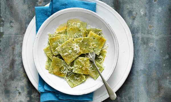 Richard Olney’s herb pasta