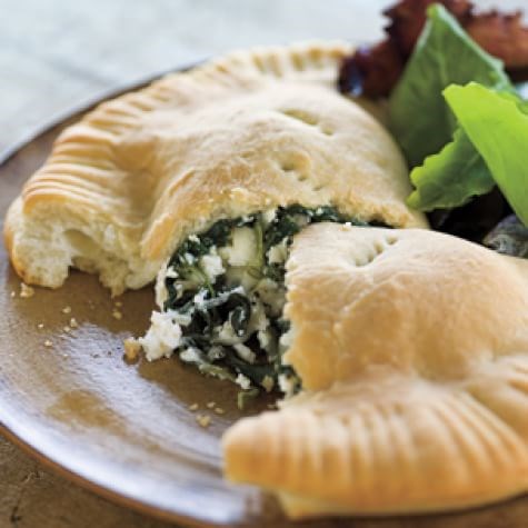 Ricotta & spinach calzone