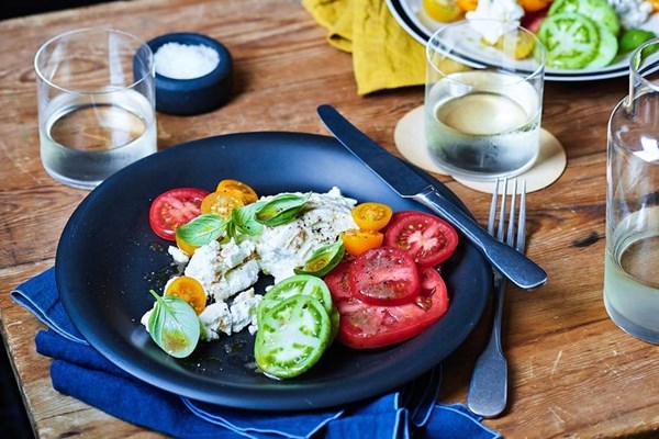 Ricotta & tomato salad with anchovy dressing [Dave Verheul]