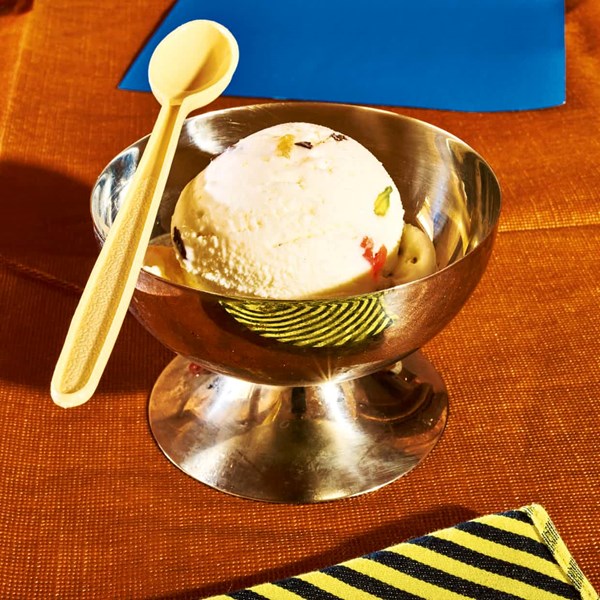 Ricotta and canditi ice cream