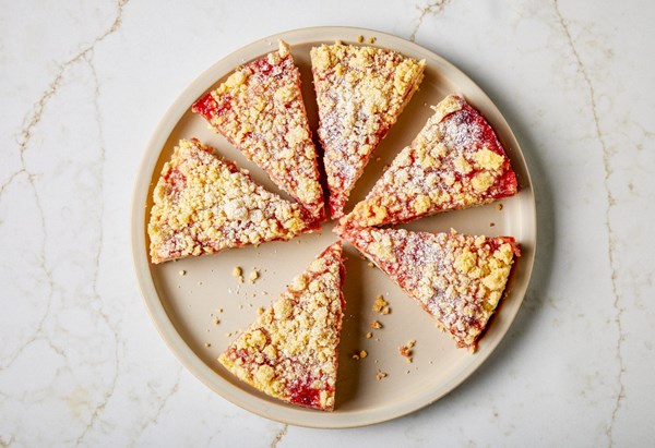 Ricotta and cherry jam tart (Torta antica Roma)