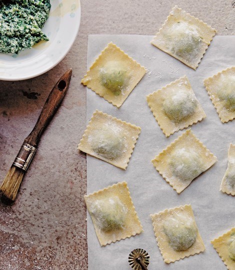 Ricotta and spinach tortelli (Tortelli Maremmani)