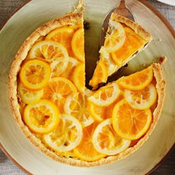 Ricotta cheesecake with candied citrus