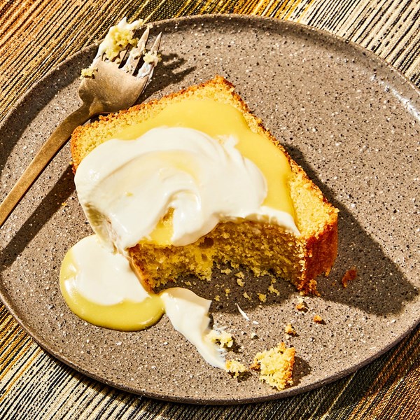 Ricotta cornmeal pound cake