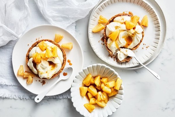 Ricotta, ginger and pineapple tarts
