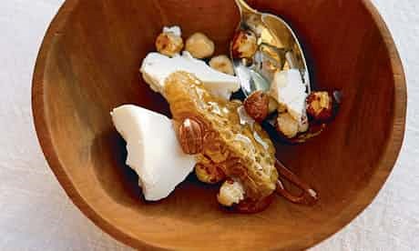 Ricotta, honeycomb, hazelnuts
