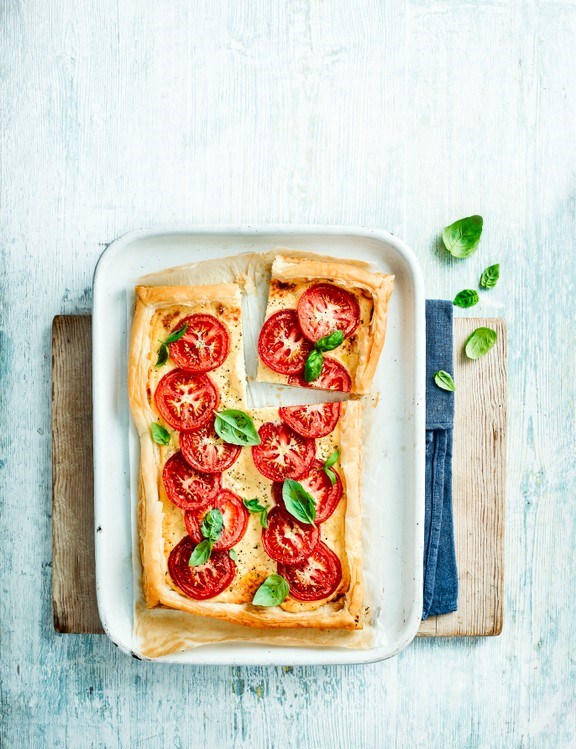 Ricotta, Parmesan and tomato tart