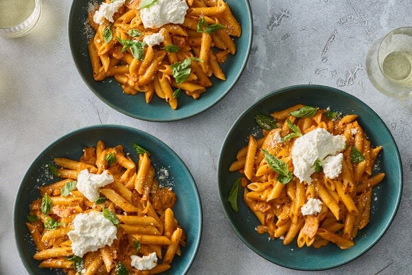 Ricotta pasta alla vodka