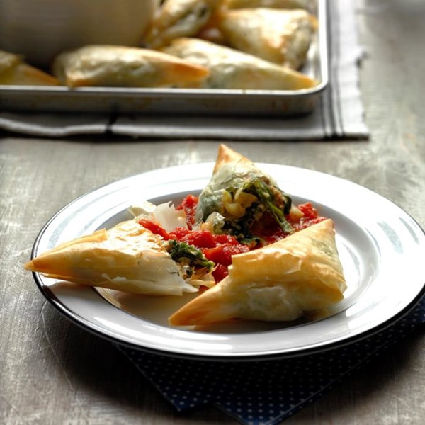 Ricotta sausage triangles
