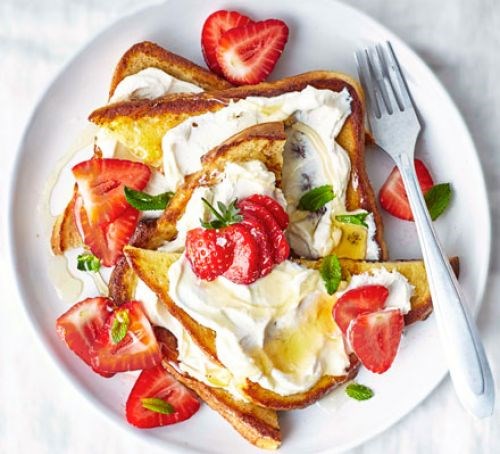 Ricotta strawberry French toast 
