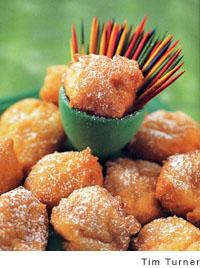 Ricotta-sweet potato beignets