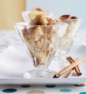 Ricotta vanilla bread pudding