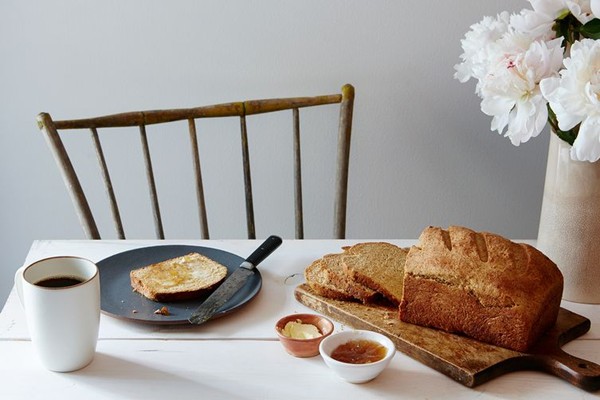 Ricotta whey and barley bread