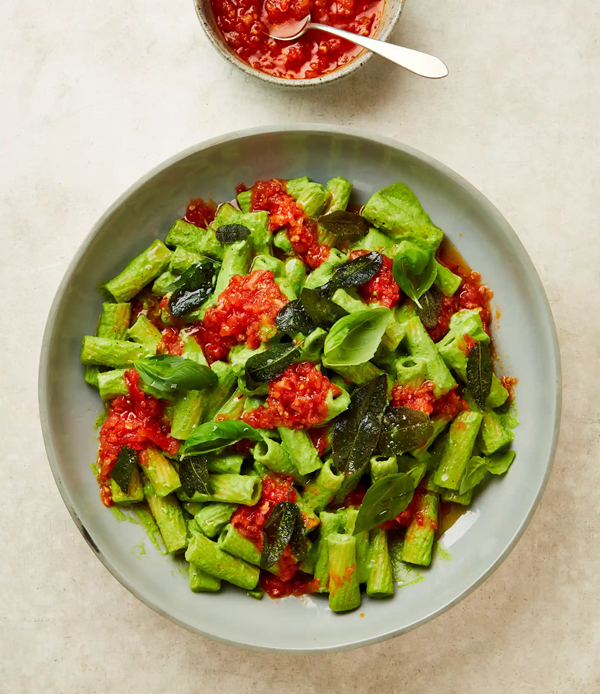 Rigatoni with crema di rucola